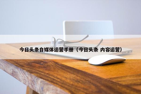 今日头条自媒体运营手册（今日头条 内容运营）