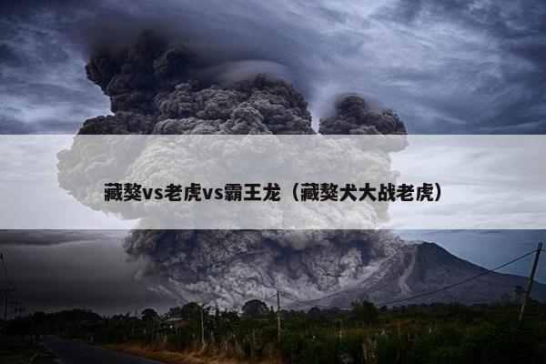 藏獒vs老虎vs霸王龙（藏獒犬大战老虎）