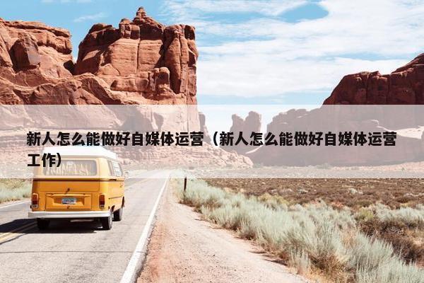 新人怎么能做好自媒体运营（新人怎么能做好自媒体运营工作）