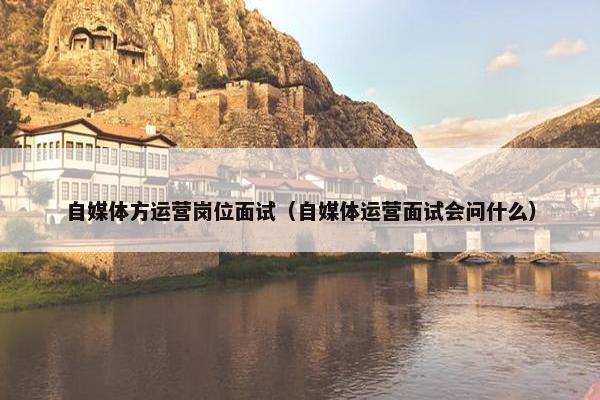 自媒体方运营岗位面试（自媒体运营面试会问什么）