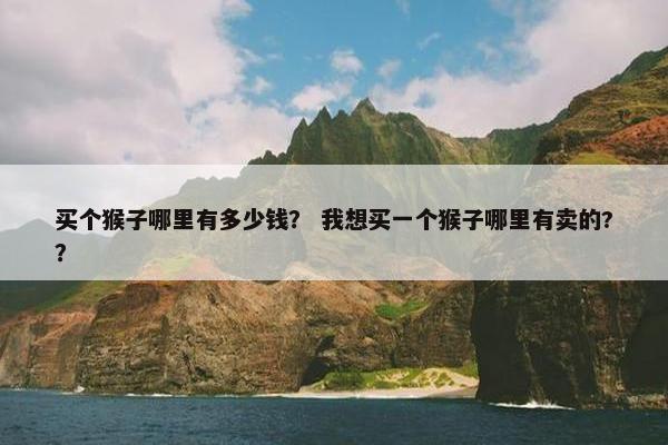 买个猴子哪里有多少钱？ 我想买一个猴子哪里有卖的?？