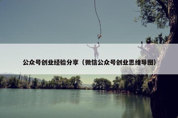公众号创业经验分享（微信公众号创业思维导图）