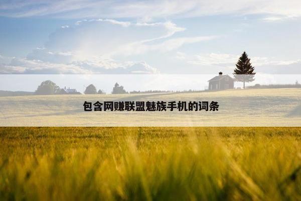 包含网赚联盟魅族手机的词条