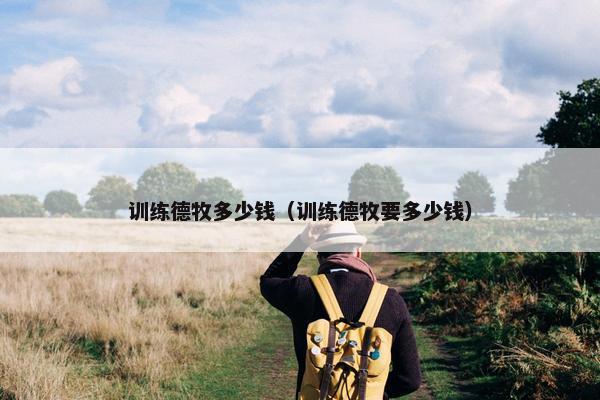 训练德牧多少钱（训练德牧要多少钱）