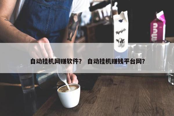 自动挂机网赚软件？ 自动挂机赚钱平台网？