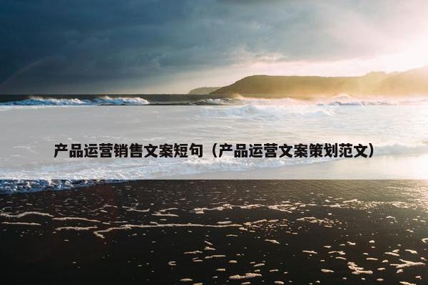 产品运营销售文案短句（产品运营文案策划范文）