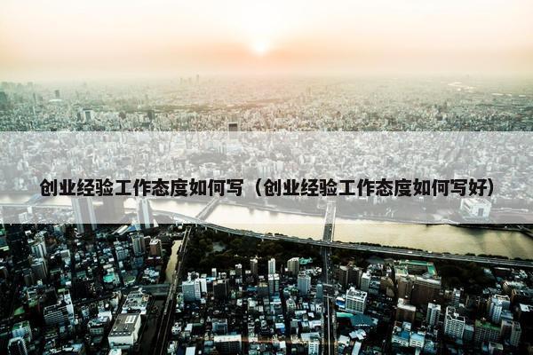 创业经验工作态度如何写（创业经验工作态度如何写好）
