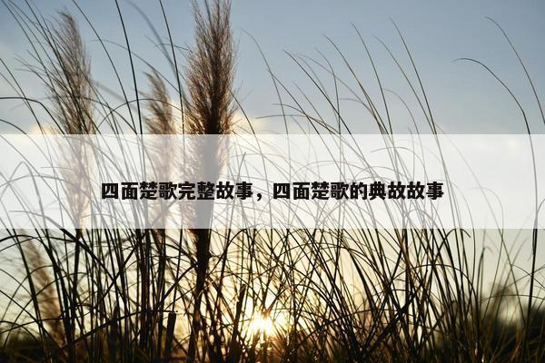 四面楚歌完整故事，四面楚歌的典故故事