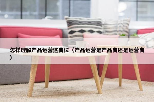 怎样理解产品运营这岗位（产品运营是产品岗还是运营岗）