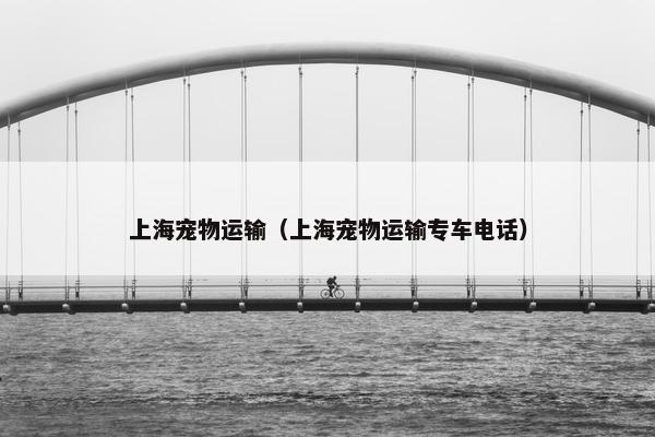 上海宠物运输（上海宠物运输专车电话）