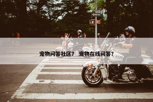 宠物问答社区？ 宠物在线问答？