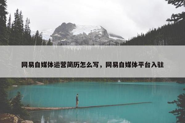 网易自媒体运营简历怎么写，网易自媒体平台入驻