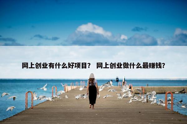 网上创业有什么好项目？ 网上创业做什么最赚钱？