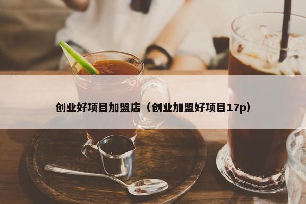 创业好项目加盟店（创业加盟好项目17p）