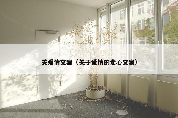 关爱情文案（关于爱情的走心文案）