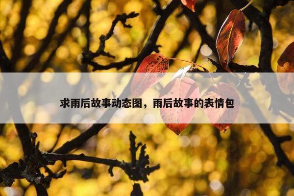 求雨后故事动态图，雨后故事的表情包