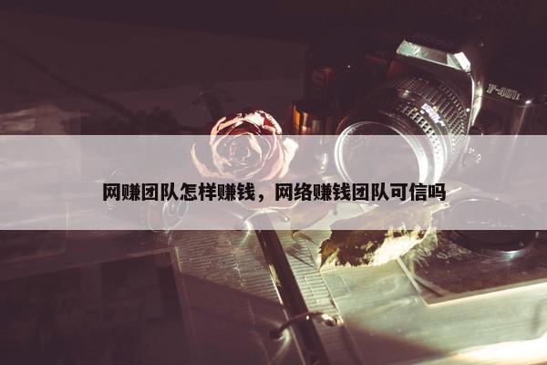 网赚团队怎样赚钱，网络赚钱团队可信吗