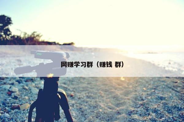 网赚学习群（赚钱 群）