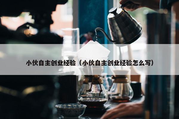 小伙自主创业经验（小伙自主创业经验怎么写）