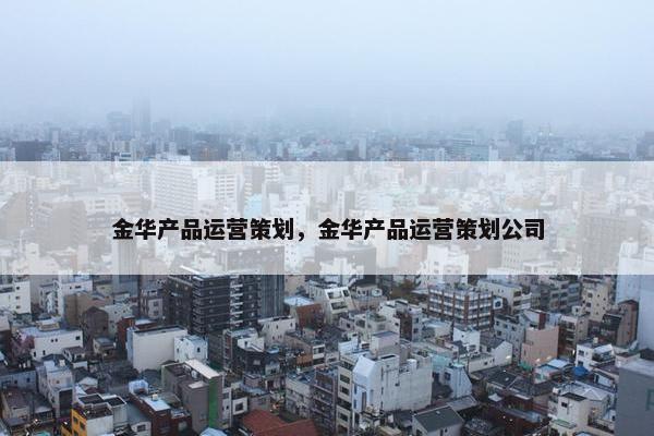 金华产品运营策划，金华产品运营策划公司