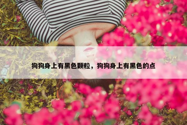狗狗身上有黑色颗粒，狗狗身上有黑色的点