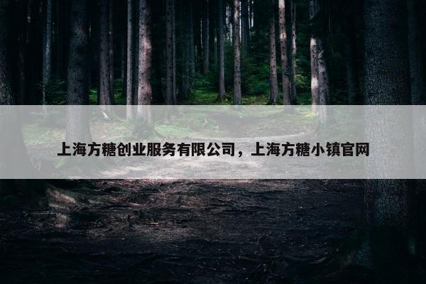 上海方糖创业服务有限公司，上海方糖小镇官网
