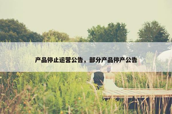 产品停止运营公告，部分产品停产公告