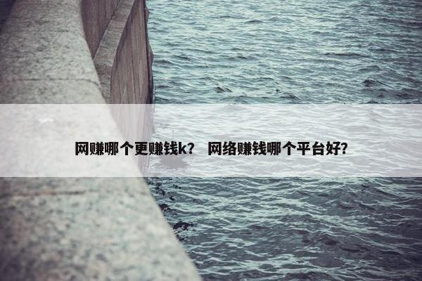 网赚哪个更赚钱k？ 网络赚钱哪个平台好？
