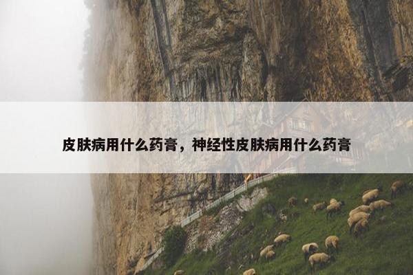 皮肤病用什么药膏，神经性皮肤病用什么药膏