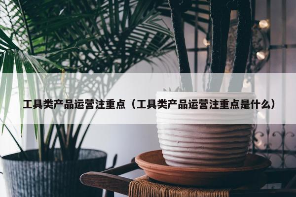 工具类产品运营注重点（工具类产品运营注重点是什么）