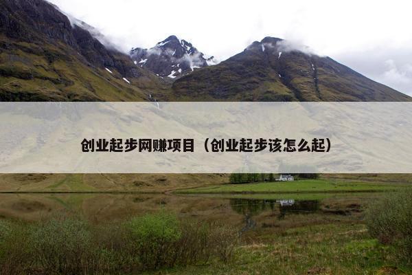 创业起步网赚项目（创业起步该怎么起）