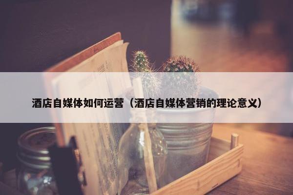 酒店自媒体如何运营（酒店自媒体营销的理论意义）