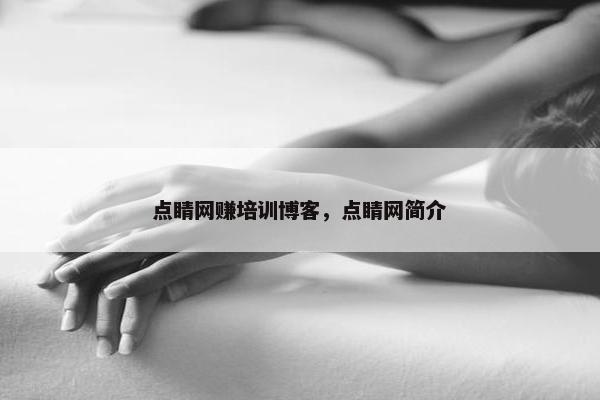 点睛网赚培训博客，点睛网简介