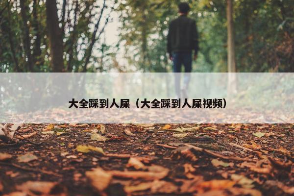 大全踩到人屎（大全踩到人屎视频）