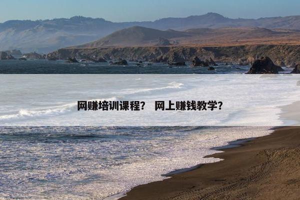 网赚培训课程？ 网上赚钱教学？
