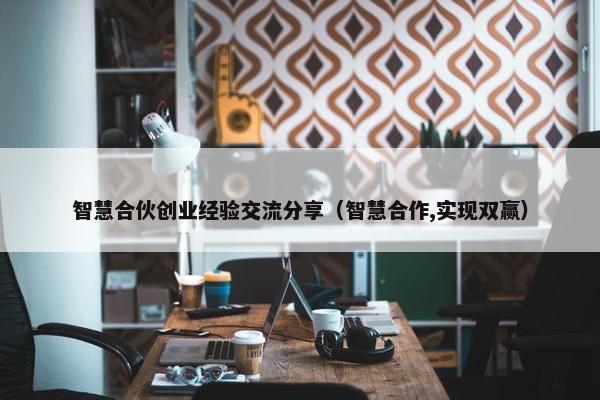 智慧合伙创业经验交流分享（智慧合作,实现双赢）