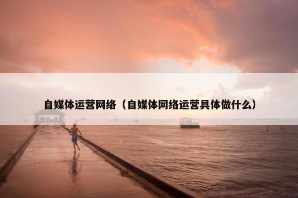 自媒体运营网络（自媒体网络运营具体做什么）