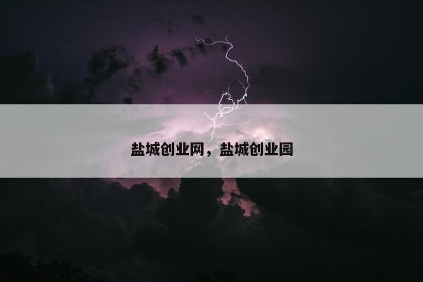 盐城创业网，盐城创业园