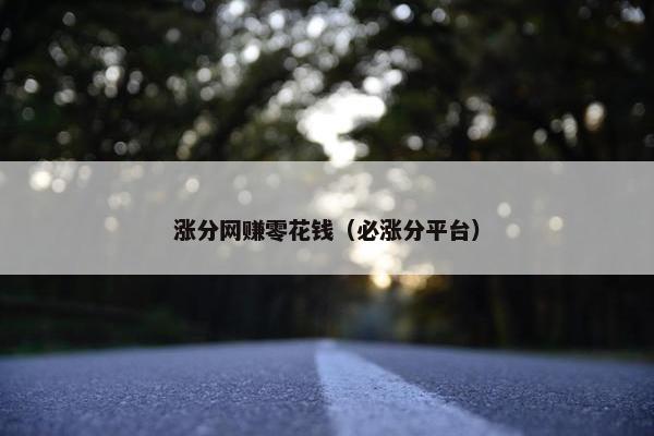 涨分网赚零花钱（必涨分平台）