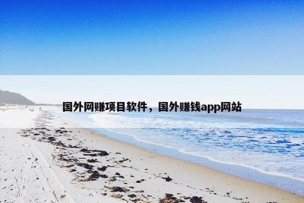 国外网赚项目软件，国外赚钱app网站