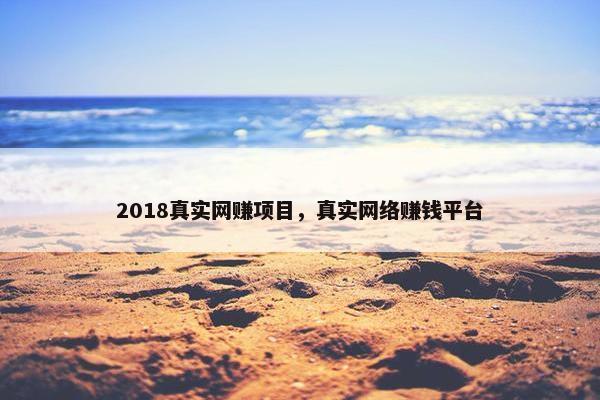 2018真实网赚项目，真实网络赚钱平台