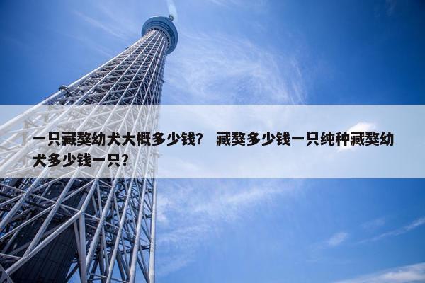 一只藏獒幼犬大概多少钱？ 藏獒多少钱一只纯种藏獒幼犬多少钱一只？