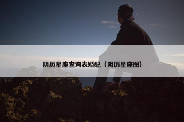 阴历星座查询表婚配（阴历星座图）