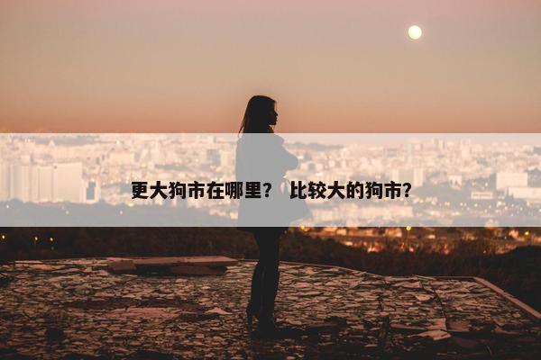 更大狗市在哪里？ 比较大的狗市？