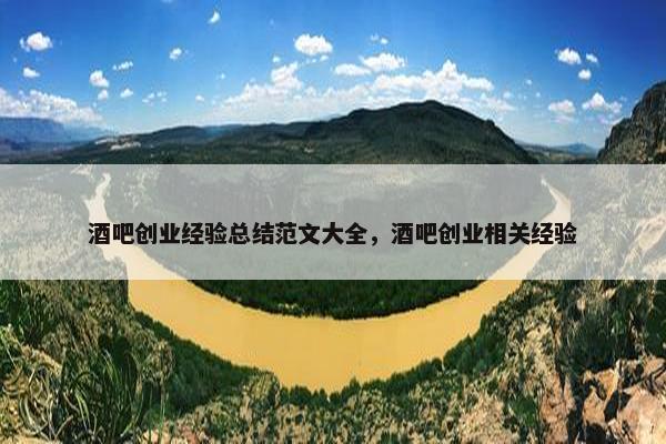 酒吧创业经验总结范文大全，酒吧创业相关经验