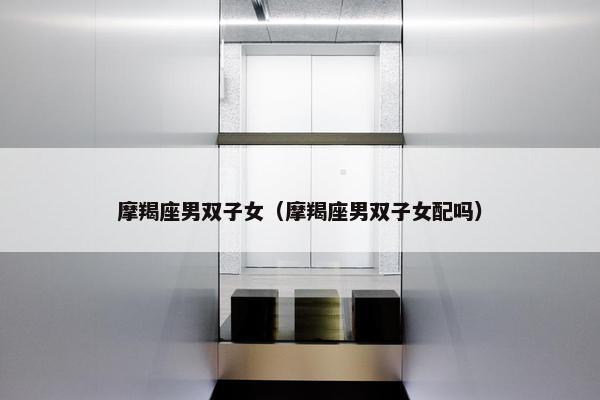 摩羯座男双子女（摩羯座男双子女配吗）