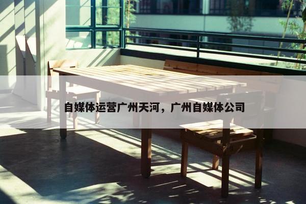 自媒体运营广州天河，广州自媒体公司