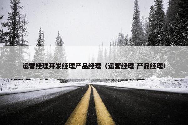 运营经理开发经理产品经理（运营经理 产品经理）