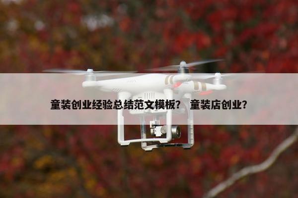 童装创业经验总结范文模板？ 童装店创业？