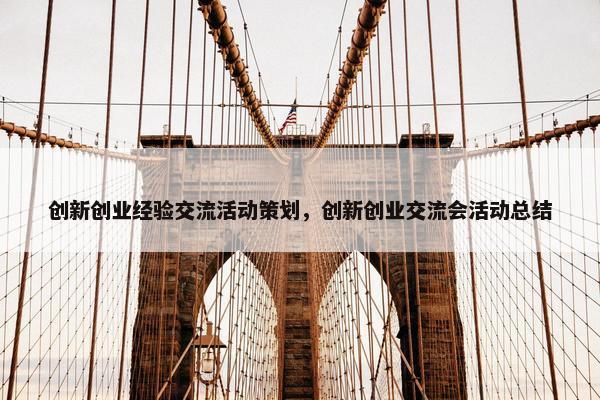 创新创业经验交流活动策划，创新创业交流会活动总结